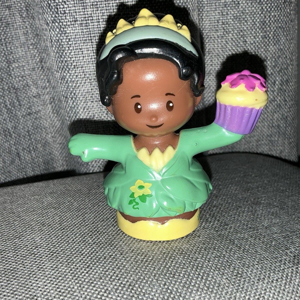 Fisher Price Little People Disney Princess Tiana figure With Cupcake